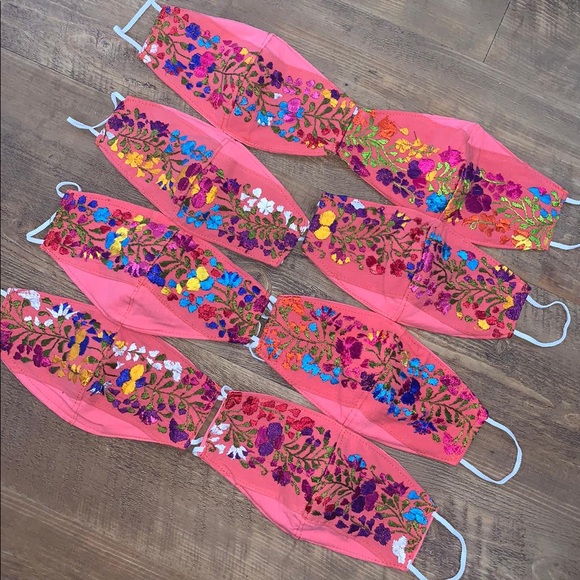 Mexican Handmade Embroidered Face Mask San Antonio - Picture 8 of 16